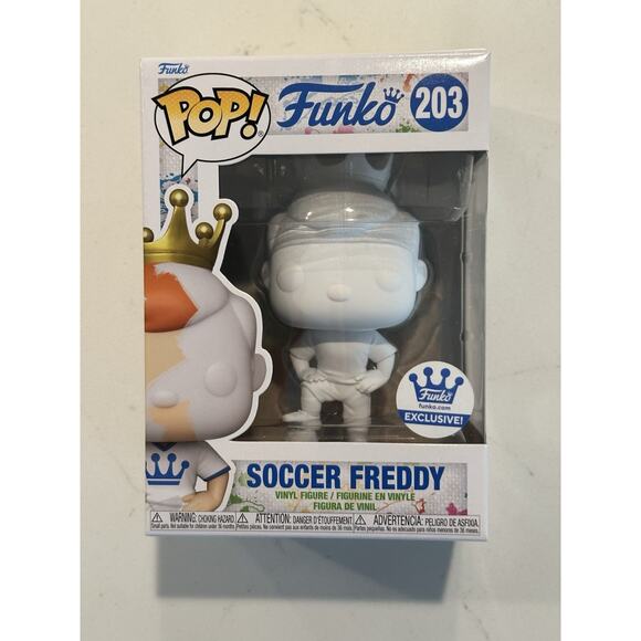 Funko Pop! Soccer Freddy #203 Funko Shop Exclusive DIY New #1 - Picture 1 of 7